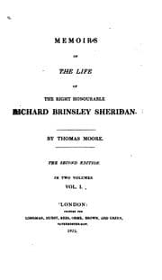 Tapa de Memoirs of the life of the Right Honourable Richard Brinsley Sheridan
