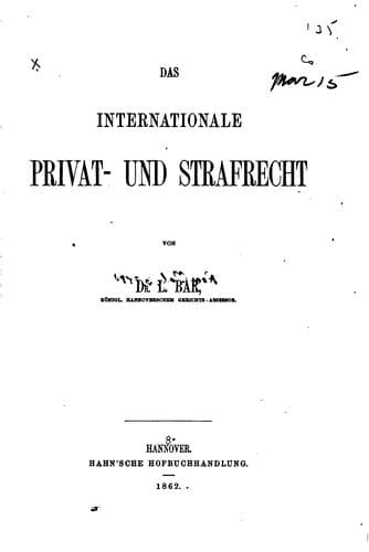 Tapa de Das internationale privat- und strafrecht