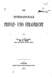 Tapa de Das internationale privat- und strafrecht