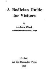 Tapa de A Bodleian guide for visitors
