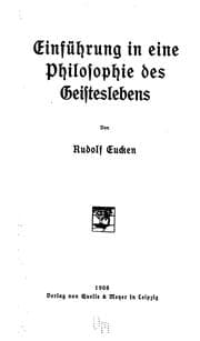 Tapa de Einführung in eine philosophie des geisteslebens