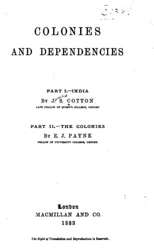 Tapa de Colonies and Dependencies
