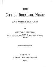 Tapa de The city of dreadful night and other sketches