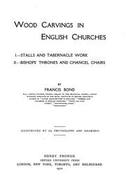 Tapa de Wood carvings in English churches ...
