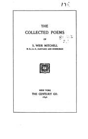 Tapa de The Collected Poems Of S. Weir Mitchell