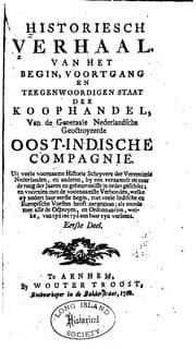 Tapa de Historiesch verhaal: Van het begin, voortgang en teegenwoordigen staat der ...