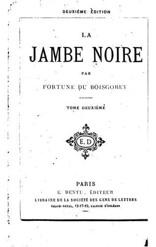 Tapa de La jambe noire