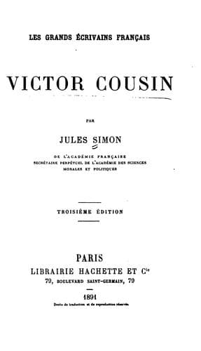 Tapa de Victor Cousin