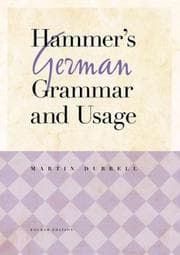 Tapa de Hammer's German Grammar and Usage