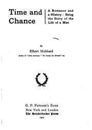 Tapa de Time and chance