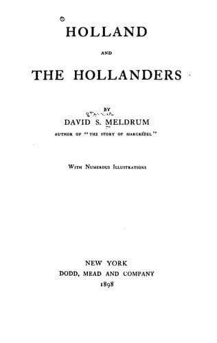 Tapa de Holland and the Hollanders