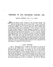 Tapa de Pedigrees of five Devonshire families, Colby, Coplestone, Reynolds, Palmer and Johnson