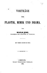 Tapa de Vorträge über Plastik, Mimik und Drama
