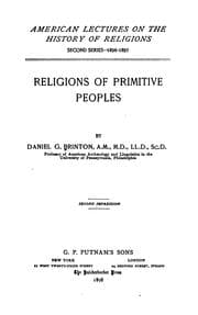 Tapa de Religions of primitive peoples