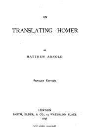 Tapa de On translating Homer