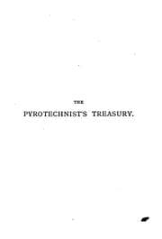 Tapa de The pyrotechnist's treasury