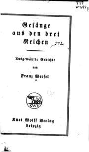 Tapa de Gesänge aus den drei Reichen