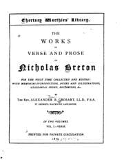 Tapa de The works in verse and prose of Nicholas Breton