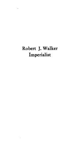 Tapa de Robert J. Walker, imperialist