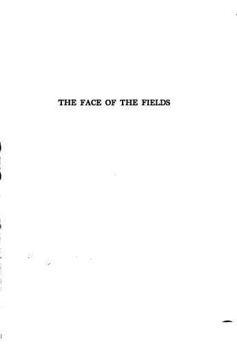 Tapa de The face of the fields.