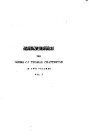 Tapa de The poetical works of Thomas Chatterton