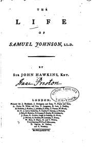 Tapa de The life of Samuel Johnson, LL.D