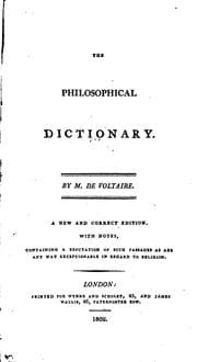 Tapa de Dictionnaire philosophique