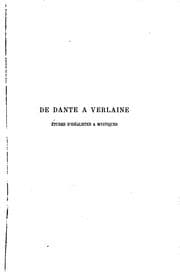 Tapa de De Dante à Verlaine