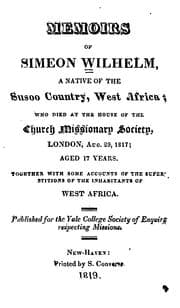 Tapa de Memoirs of Simeon Wilhelm, a native of the Susco country, West Africa