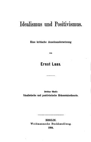Tapa de Idealismus und positivismus