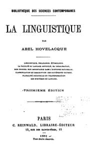 Tapa de La linguistique