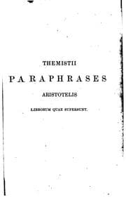 Tapa de Paraphrase Aristotelis librorum quae supersunt