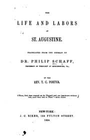 Tapa de The life and labors of St. Augustine