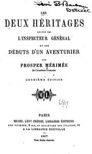 Tapa de Les deux héritages