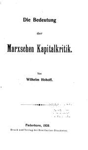 Tapa de Die Bedeutung der Marxschen Kapitalkritik