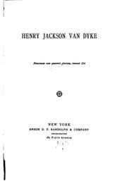 Tapa de Henry Jackson Van Dyke..