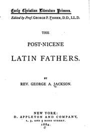 Tapa de The post-Nicene Latin fathers