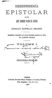 Tapa de Correspondencia epistolar entre José Cardoso Vieira de Castro e Camillo Castello Branco