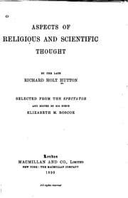 Tapa de Aspects of religious and scientific thought