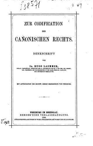 Tapa de Zur codification des cononischen rechts