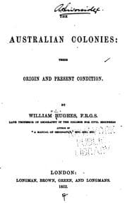 Tapa de The Australian colonies