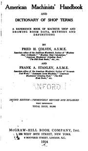 Tapa de American machinists' handbook and dictionary of shop terms