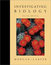 Tapa de Investigating biology