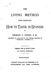 Tapa de The living method for learning how to think in Spanish