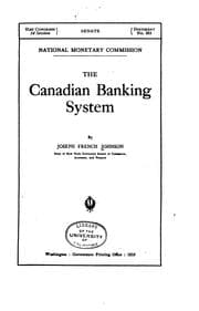 Tapa de The Canadian banking system