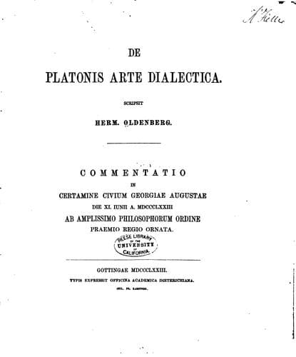 Tapa de De Platonis arte dialectica