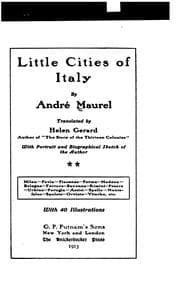 Tapa de Little cities of Italy