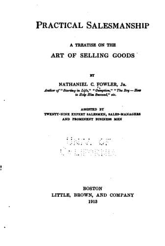 Tapa de Practical salesmanship