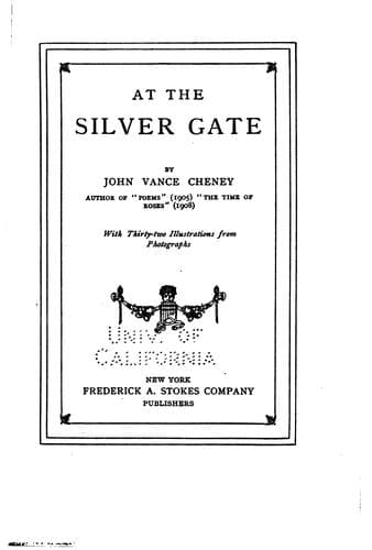 Tapa de At the Silver gate