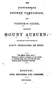 Tapa de The picturesque pocket companion, and visitor's guide, through Mount Auburn